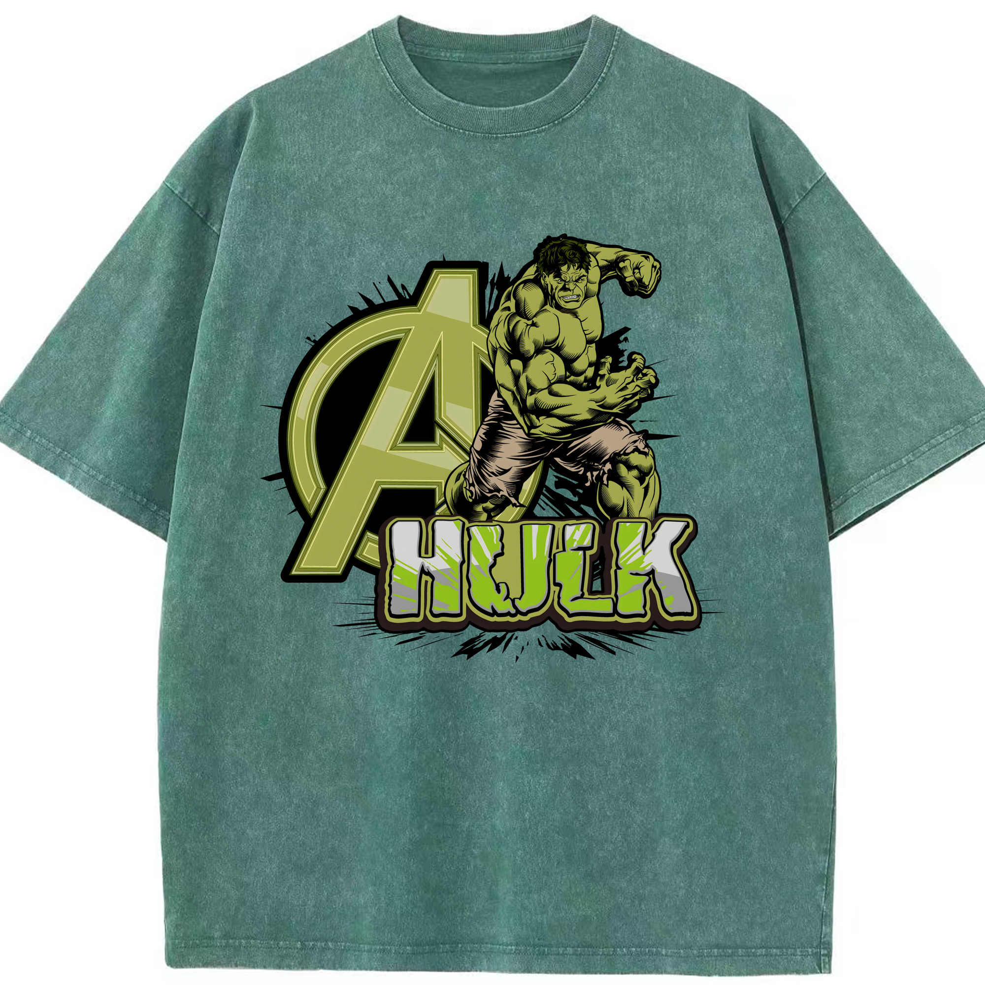 （画像用） アベンジャーズ The Avengers 綿100% ヴィンテージ風 半袖Tシャツ（フロントプリント）